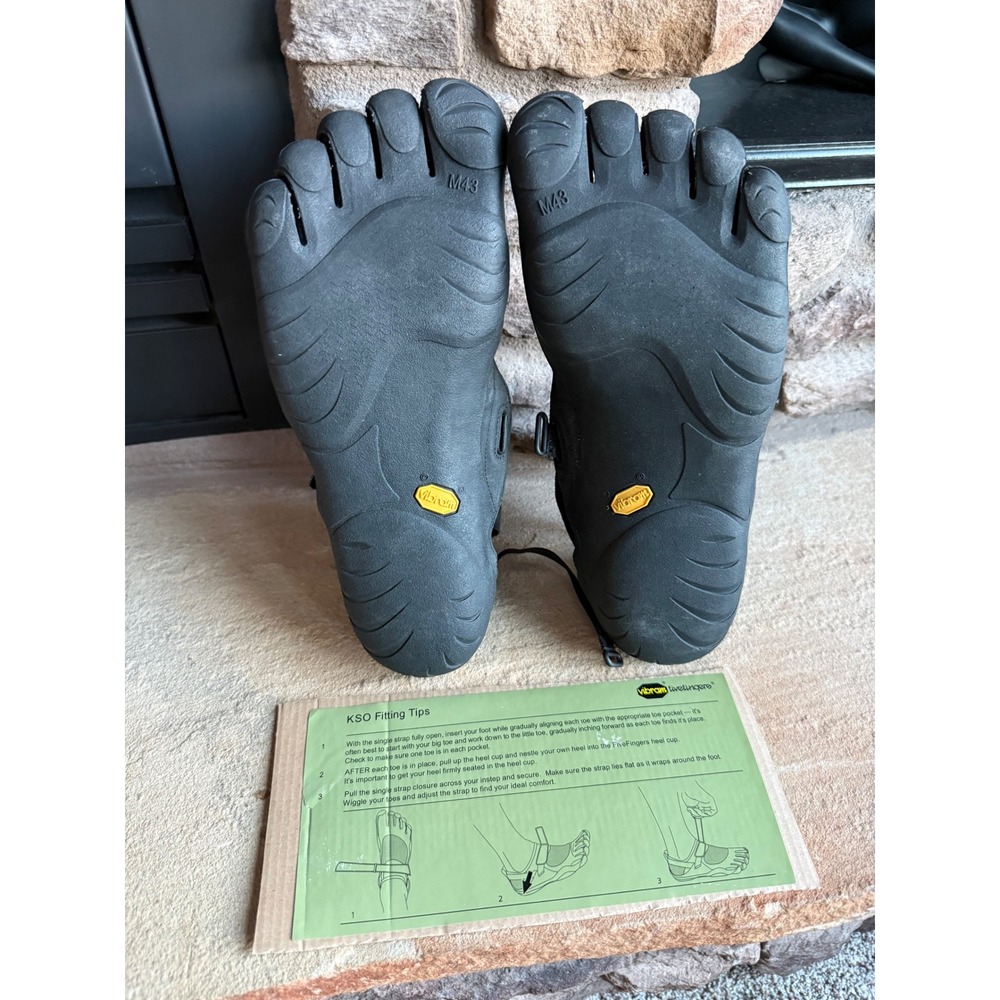 Vibram FiveFingers KSO Mens Barefoot Shoes Black Size 43 US 9.5-10 Training - Picture 3 of 5